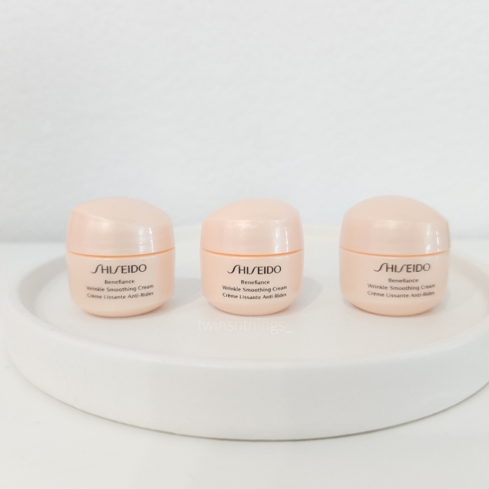 Shiseido Benefiance Wrinkle Smoothing Cream Mini Travel Size 15ml x3